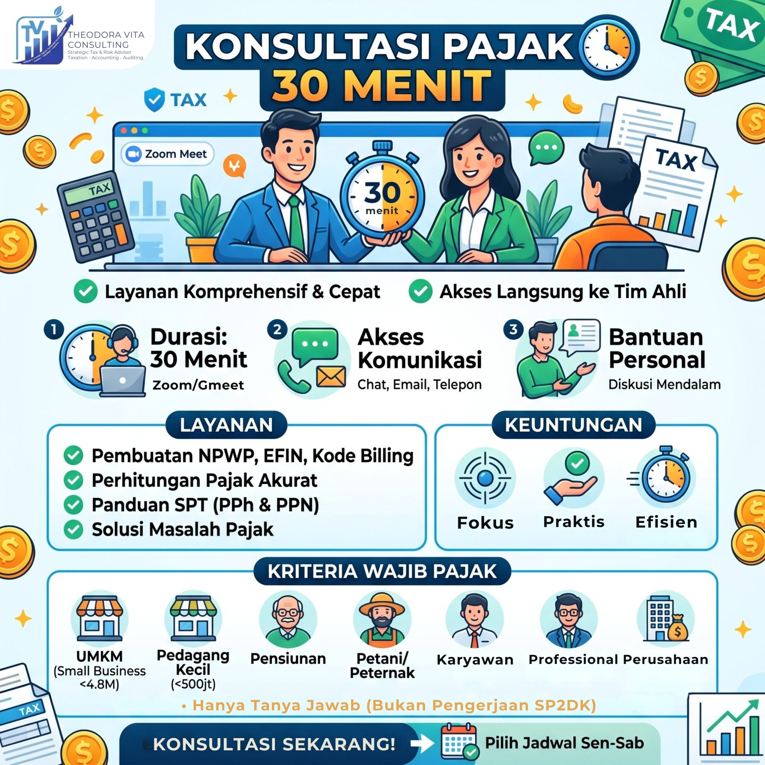 Konsultasi Pajak 30 Menit